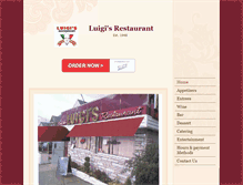 Tablet Screenshot of luigisinthepark.com